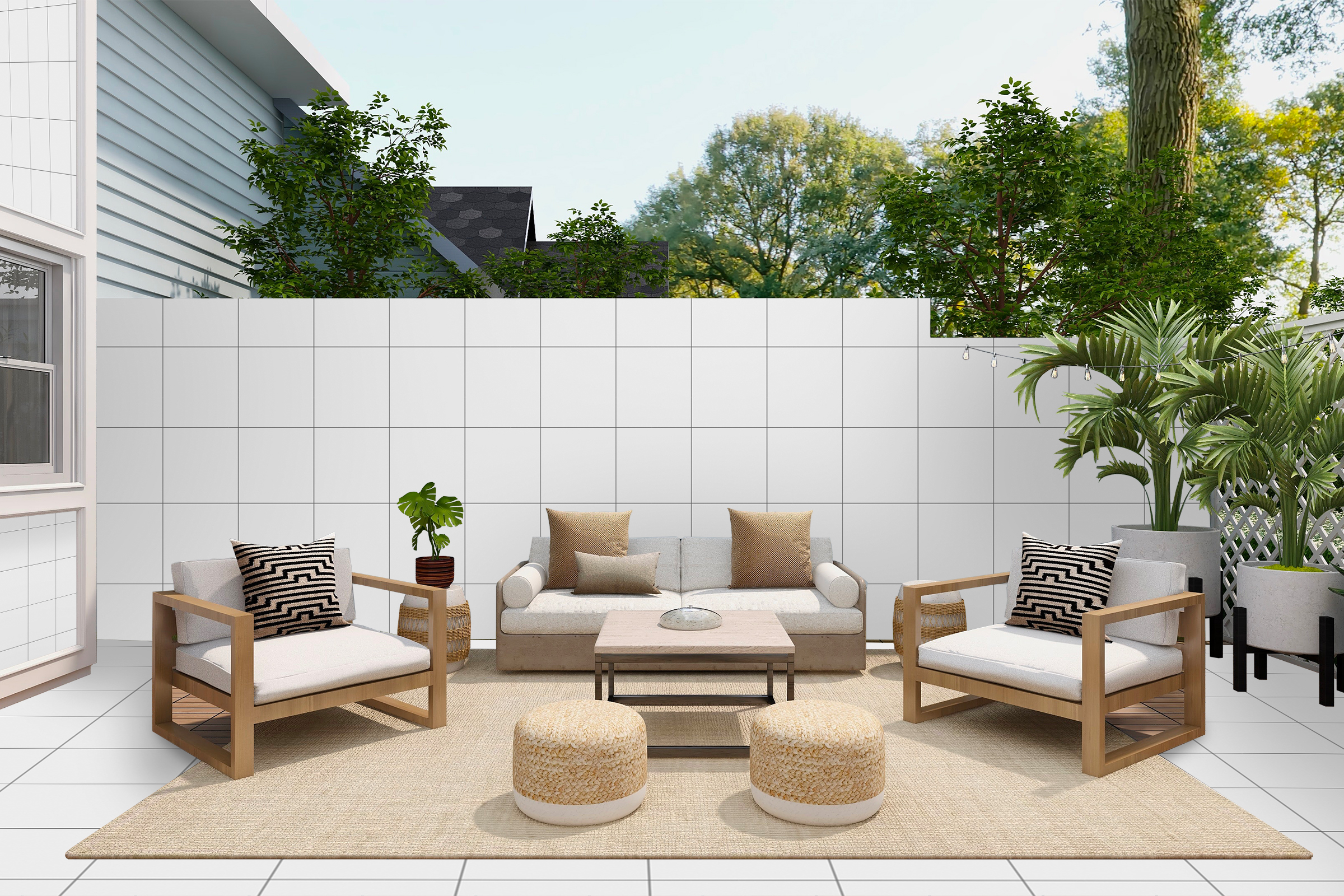Make your design project concrete: choose the colors of our porcelain stoneware slabs that are perfect for the outdoor area you most desire